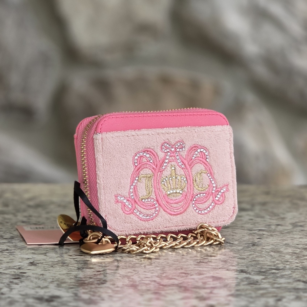 Juicy Couture Lovers Club Square Pink Wallet